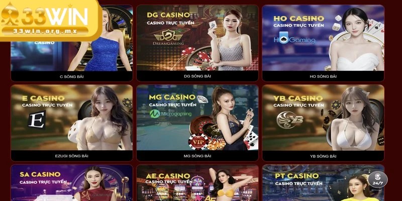 Casino 33WIN là chuyên mục giải trí trực tuyến hàng đầu hiện nay