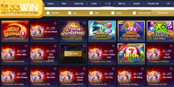 Hệ thống cung cấp cho game thủ dịch vụ xổ số, lô đề hấp dẫn