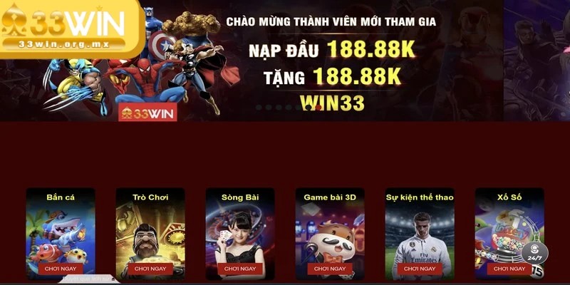 Điều kiện và quy định để thực hiện nạp tiền 33WIN