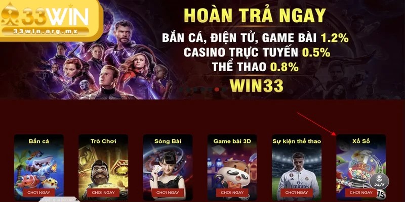 Hướng dẫn cách chơi xổ số WIN33 cho hội viên